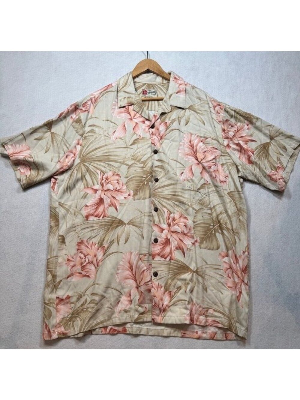 Hilo Hattie The Hawaiian Original Button Front S/S Floral Shirt Men's 2XL 2X